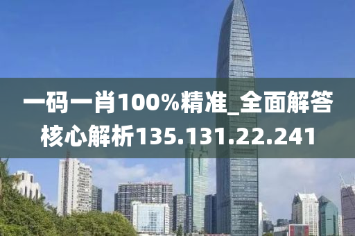 一码一肖100%精准_全面解答核心解析135.131.22.241