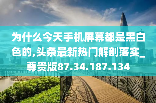 为什么今天手机屏幕都是黑白色的,头条最新热门解剖落实_尊贵版87.34.187.134