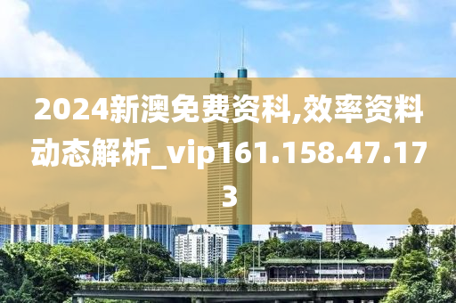 2024新澳免费资科,效率资料动态解析_vip161.158.47.173