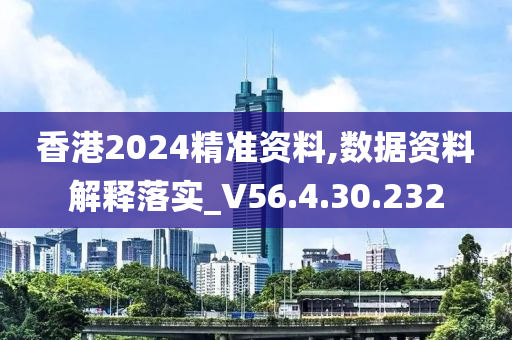 香港2024精准资料,数据资料解释落实_V56.4.30.232